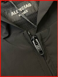 ♞,♘Wlcd Paris Home * * BLCG Phiên bản chính xác Họa tiết chữ cái Áo khoác lưới mỏng nam nữ Áo khoác có mũ trùm đầu B 24fw