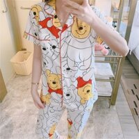 Wlh Pyjama Nữ Ngắn Tay 135 Cardigan Dài Ngắn GT Một Size Shop ku4nqm01z2