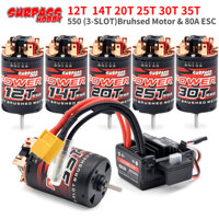 WLTOYS TRAXXAS Động Cơ Chổi Than 550 3-Solt 12T 14T 20T 25T 30T 35T BCD80A ESC Cho Xe Điều Khiển Tỉ Lệ 1 / 10 1 / 12