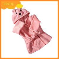 Wmmb Áo choàng tắm có mũ trùm đầu mềm mại cho bé gái đáng yêu 30 ngày Bộ đồ ngủ chụp ảnh cho bé