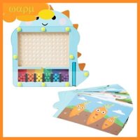 Wmmb Đồ chơi phân loại mê cung từ tính dành cho trẻ em Trò chơi bảng giáo dục sớm Xe lửa kỹ năng vận động tốt