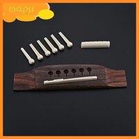 Wmmb Guitar Nhựa Cầu Chân Và Đàn Guitar Acoustic Cầu Nhựa Và Đai Ốc Đàn Guitar Phụ Kiện