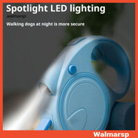 [Wmp] Dây xích chó có tay cầm có họa tiết Dây xích chó thoải mái Dây xích chó có thể thu vào cao cấp với đèn pin và túi đựng phân phối cho chó nhỏ đến vừa không bị rối cho ngoài trời