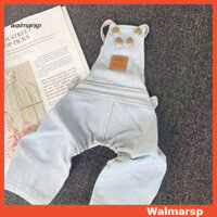 [Wmp] Váy treo thú cưng không đóng cọc cho chó nhỏ Pet Jean Quần yếm dây đeo Quần áo Váy nhiều lớp viền