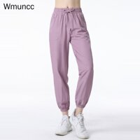 Wmuncc Quần Legging Thể Thao Có Túi Khóa Kéo Thời Trang Cho Nữ