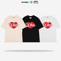 WNS HEART TEE - Áo thun cotton form oversize unisex chính hãng Local Brand WNS