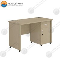 WO-V | Bàn làm việc gỗ DKF hộc liền ngăn kéo cánh mở
