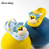 Wo · WO HOME Dép trẻ em hoạt hình Crocs dép xỏ ngón thoáng khí trong nhà dễ thương chống trượt