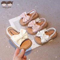 Wo · WO HOME Xuân Thu Trẻ Em Dép sandal Thời Trang Nơ Dễ Thương Và Ngọt Ngào Cho Bé Gái