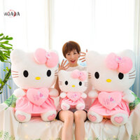 Woada 1 Món Quà Trang Trí Cho Bé 23 / 30cm Sanrio Hello Kitty Plus Đồ Chơi Búp Bê Trái Tim Ôm Mèo Kitty Hồng Hoạt Hình Động Vật Sang Trọng Núm Vú Đồ Chơi VN