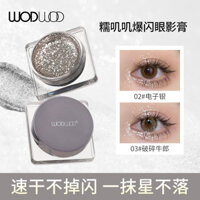 Wodwod Kem Phấn Mắt Glutinous Kim Cương Ngọc Trai Chống Thấm Nước Chống Mất Nằm Silkworm Làm Sáng Gel Đơn Sắc Phấn Mắt