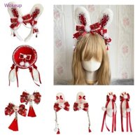 Woke Charming Cosplay Maid Headband Mũ nồi có tai thỏ sinh nhật cho bé gái Phụ nữ Lễ kỷ niệm và các buổi họp mặt khác nhau