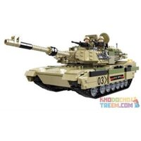 WOMA C0125 0125  XE TĂNG CHIẾN ĐẤU CHỦ LỰC ABRAMS M1A2 bộ đồ chơi xếp lắp ráp ghép mô hình Tank Battle WORLD TANKS M1A2 Xe Tăng Đối Đầu 1074 khối