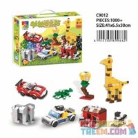 WOMA C.9012 .9012  HỘP KHO BÁU TRỢ GIẢNG bộ đồ chơi xếp lắp ráp ghép mô hình Creator BLOCK WORLD STARTER KIT Sáng Tạo 1000 khối