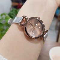 [WOMEN DAY_ 8-3] Đồng Hồ Nữ Dây mặt nâu trơn thanh lịch Chính Hãng QB - Tony Watch 68 - Có Video thật