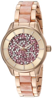 Women's Angel Quartz Watch with Stainless-Steel Strap, Rose Gold, 8 (Model: 25244)