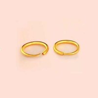 Women's earrings earrings Titan earrings are stainless Bộ đếm rút tiền siêu ít Pick-up Leak-Picking Golden Plain Hoop Bông tai nóng-