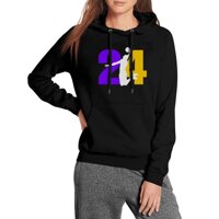 Women's Fleece MVP-24-Basketball-Player- Long Sleeve Hoodie Sweatshirt Kangaroo Pocket