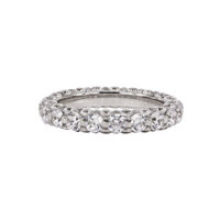 Women’s Full Band Synthetic Diamond Ring – Leman Jewelry