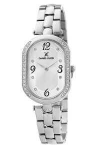 Womens Oval Wrist Watch (DK12283) - Stainless Steel - 26mm Analog Women's Fashion Watches - Japanese Quartz Movement - Crystal Accented - Many ...