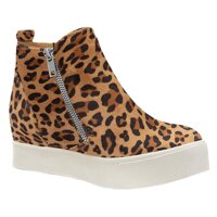 Womens Wedge Fashion Sneaker Platform High Top Bootie Slide Zipper Ankle Heels