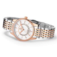 Women's Wrist Watch ROCOS Japanese Quartz Rose Gold Dress Watch with White Dial Ladies Crystal Analog Watches Luxury Classic Elegant #R0120 (Ro...