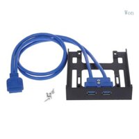 Won 20 Pin 3 5 Floppy Bay Front Panel 2 Cổng USB 3 0 Mở Rộng Adapter Kết Nối