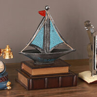 [Won] Mô hình thuyền buồm bằng nhựa Tay nghề tinh tế Mô hình tàu trang trí thuyền cổ điển cho gia đình và văn phòng