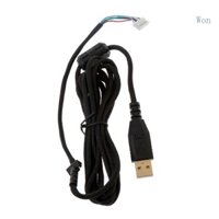 Won USB Chuột Dòng 2m Cáp Chuột USB Dây Đen Bộ Phận Sửa Chữa Thay Thế Cho Chuột G402