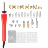 Wood Burning Tool Kit 37PCS Professional Pyrography Pen Soldering Iron Set for Beginners Adults Wood Burning Carving DIY Embossing Soldering