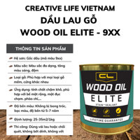 Wood Oil 500g - 800g - Dầu lau màu cho gỗ Creative Life Vietnam mã 9xx
