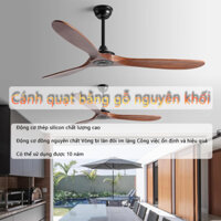 Wooden Blade Ceiling Fan Quạt trần, cánh quạt gỗ thật, 42/52/60/70 inch, động cơ DC, thích hợp cho phòng 15-35㎡.