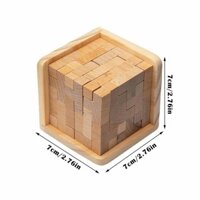 Wooden Luban Lock Tetris Rubik's Cube puzzle game toy Christmas gift