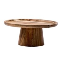 Wooden Pedestal Dessert Table High Tray Cake Stand Holder Cupcake Display