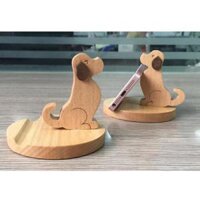 Wooden Phone Stand Cell Phone Holder for  X - Wood Golden Retriever Dog