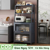 Woodland Tủ đựng bát đĩa bằng tre kệ đa năng nhà bếp kệ bếp hàng chính hãng 100%