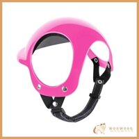 Woow Mũ bảo hiểm thú cưng Chó Mèo Thể thao Mũ xe máy có dây cằm co giãn Mũ cưỡi thú cưng thực tế để đi du lịch có thể tái sử dụng