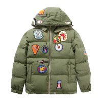 Wordbuy New Bape A Bathing Ape Hoodie Jacket Shark Head Embroidery Thicken Cotton Coat