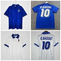 World Cup 1994 Ý Sân khách sân nhà Retro Jersey Roberto Baggio Áo bóng đá