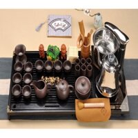 Worldmart - Bàn trà điện Khay gỗ thông minh phong cách Nhật Bản cao cấp