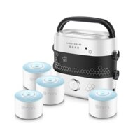 Worldmart - Hộp nấu cơm và hâm nóng  250W kèm 4 chén sứ Life Element