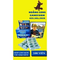 WORMAL 1 vỉ 10 Viên Giúp  Loại bỏ các loại Giun, Sán và Không Gây Sốc, Khô