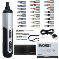 WORX WX240.1 3.6V 250RPM Mini Electric Screwdriver Hosehold DIY Screw Driver Tool Handle with 26Pcs Bit
