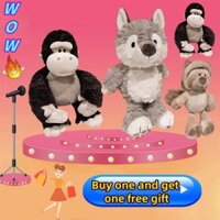 Wow Mèo Vui Nhộn Gorilla Sói Xám Sang Trọng Búp Bê Dễ Thương King Kong Kawaii Động Vật Sang Trọng Đồ Chơi Thú Nhồi Bông Đồ Chơi Trang Trí Nhà Búp Bê Mềm Mại Cho Bé Đồ Chơi Làm Dịu Trẻ Em Quà Tặng Sinh Nhật Quà Tặng Giáng Sinh