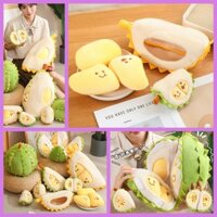 Wow sầu riêng đồ chơi sang trọng dễ thương sầu riêng mặt dây chuyền 16cm mô phỏng trái cây móc khóa xe ô tô sách đóng gói phụ kiện quà tặng sinh nhật Quà tặng Giáng sinh