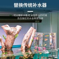 Wowelang áp suất âm bể cá chân không treo nhỏ sáng tạo sinh thái phòng khách máy tính để bàn bảy màu betta