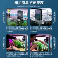 Wowelang áp suất âm bể cá chân không treo nhỏ sáng tạo sinh thái phòng khách máy tính để bàn bảy màu betta