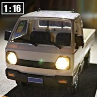 WPL D12 mini tỷ lệ 1/16 Mô hình xe o to bán tải công an phường suzuki điều khiển từ xa D 12 su cóc D-12