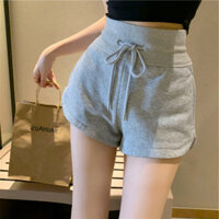 【W】Quần Short Dây Rút Quần Thể Thao Thiết Kế Khe Quần Nóng Quần Thẳng 2.26