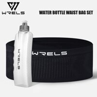 WRELS 350ml Di Động Fanny Pack Xe Đạp Bình Nước Chạy Ngoài Trời Leo Núi Nhựa Thể Thao Chai Nước Cong